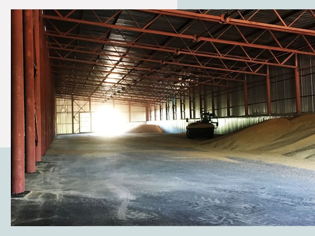 Строительство зернохранилищ в Зеленокумске