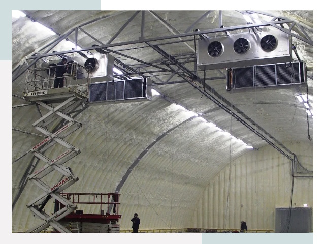 Оснащение ангаров в Зеленокумске