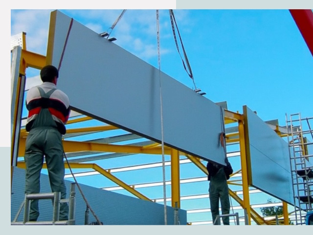 Монтаж сэндвич-панелей в Зеленокумске от 611 руб.