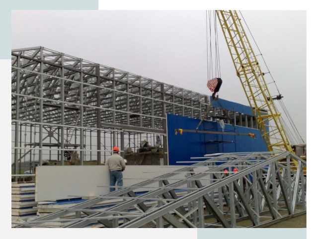 Монтаж ангаров в Зеленокумске